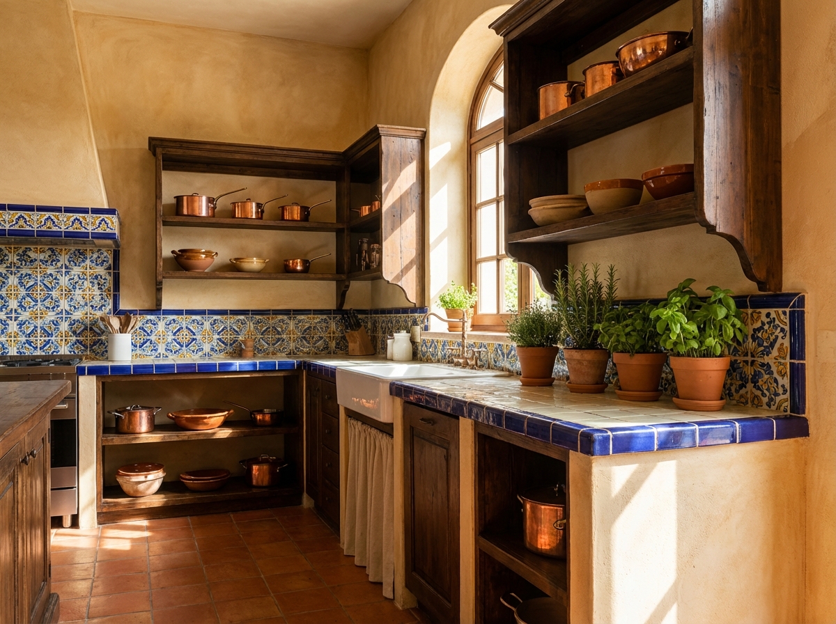 Mediterranean living room