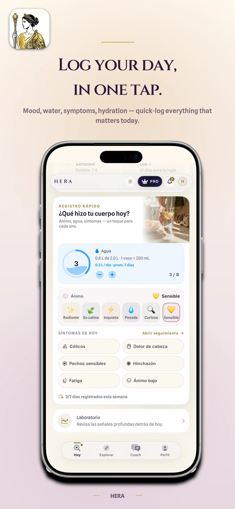 Quick-log anything, in one tap.